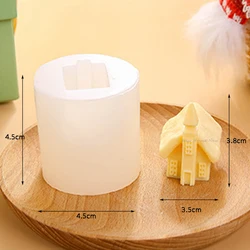Cozy Cottage Candle Silicone Mold - DIY Aromatherapy & Home Craft Decor Mold (Mold D)