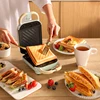 New Electric Sandwich Maker Multifunction Waffle Maker 650W Household Toaster Automatic Breakfast Machine With 5 plates 220V 2
