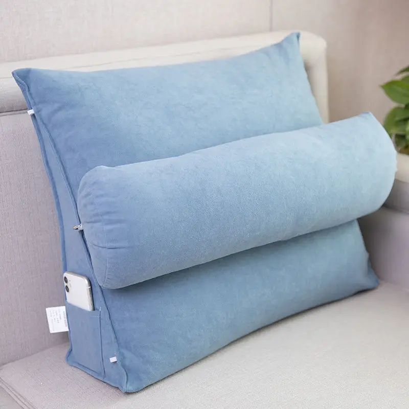 Comfort Soft Bed Rest Reading Pillow Big Wedge Adult Backrest Lounge Sofa Cushion  Back Support Pillow For Sitting Up In Bed - Pillow - AliExpress