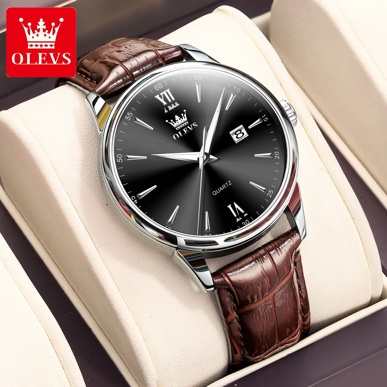 ساعات OLEVS الفاخرة الراقية للرجال ، ساعات الفولاذ...