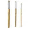 3pcs Goat Hair Dry Brush Set for Miniature Models - Washable, Broad Tip Paint Brushes for Hobbyists and Enthusiasts, Wood Handle 1