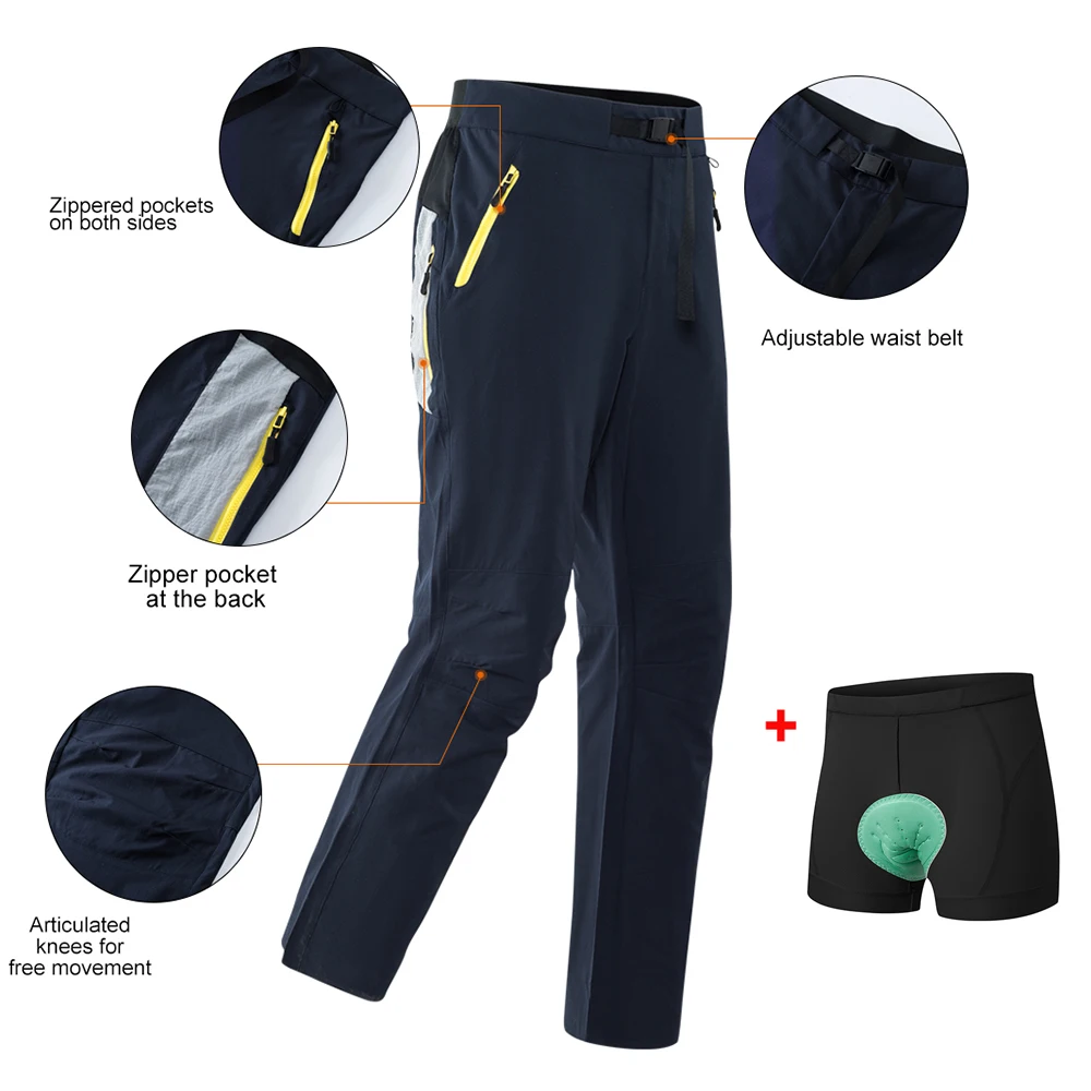 Men's Mountain Bike Racing Pants Downhill Pants Long Pant Off Road Motorcycle Dirt Bike Multipocket Motocross Cycling