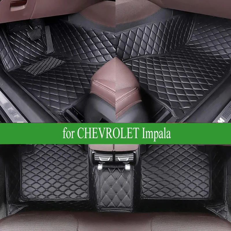 

CRLCRT Car Floor Mats for CHEVROLET Impala 1996-2001 year Auto Foot Pads Automobile Carpet Cover interior accessories