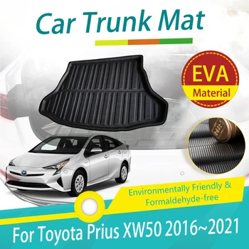 Tappetini per bagagliaio posteriore per Toyota Prius XW50 2016 2017 2018 2019 2020 2021 tappetini per bagagliaio tappetini per valigie accessori Auto