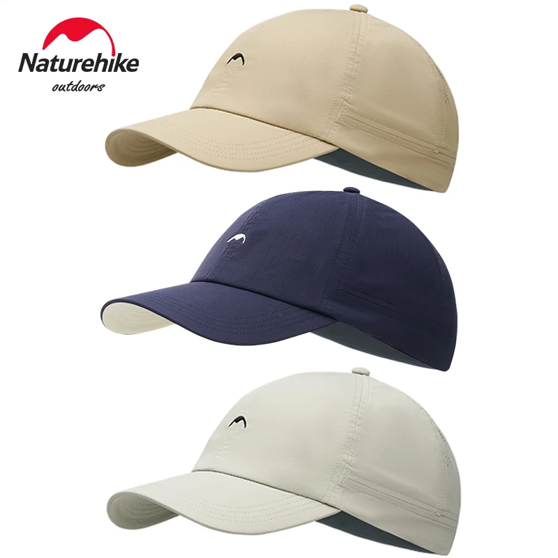 Naturehike Baseball Cap Outdoor Hiking Sun Hat UPF 50+ Ultralight Foldable Patchwork Letter Cap Summer Adjustable Breathable Hat