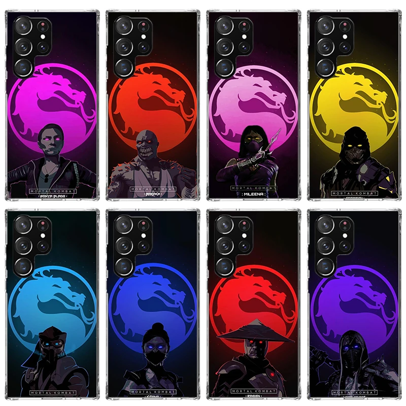 Custodia Per Telefono Scorpion Zero Sub Mortal Kombat Per Samsung Galaxy S23 S24 Ultra S22 + S21 Plus S20 Fe Cover S10E S10 S9 S8 Silicone