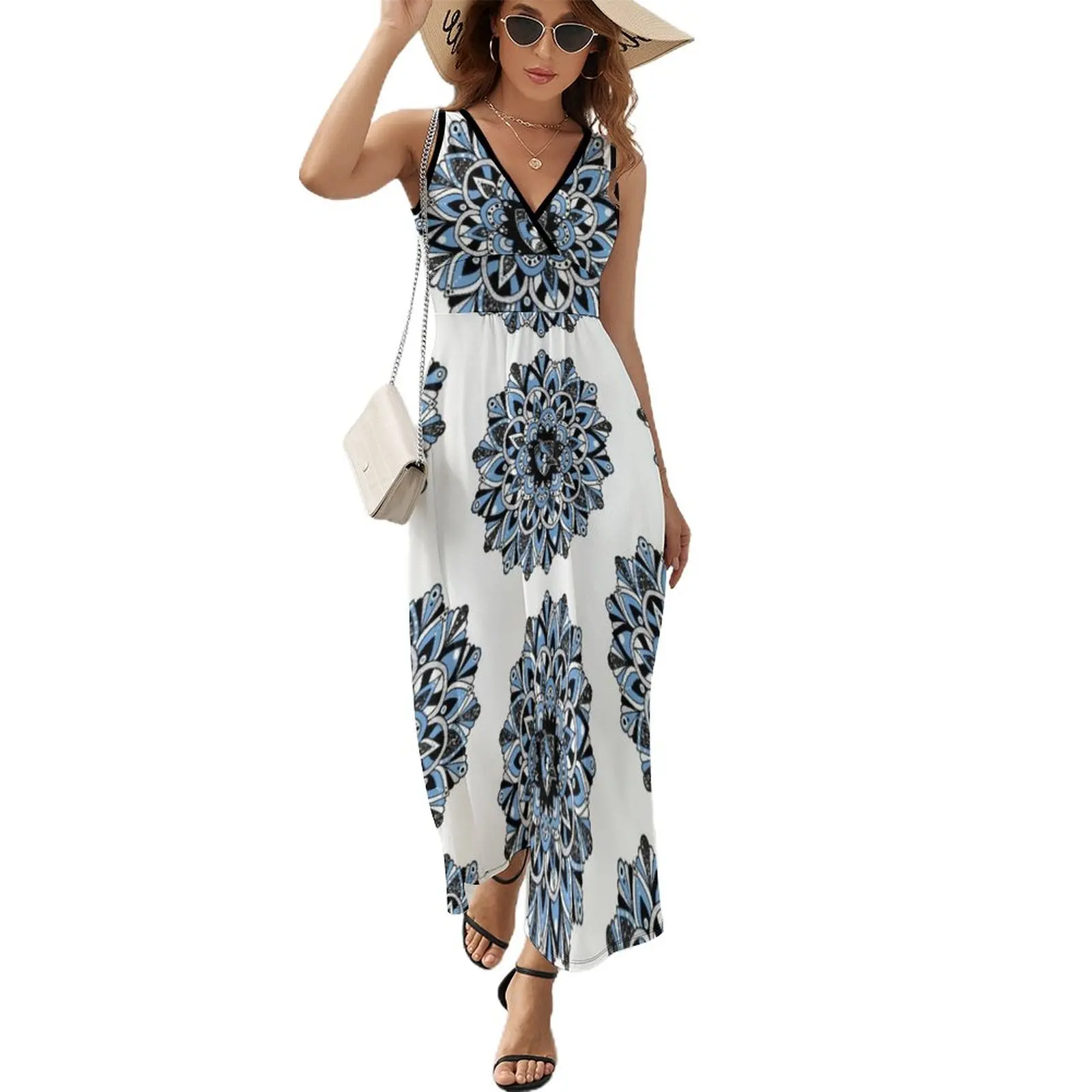 

JHU bluejay блестящее платье Мандала без рукавов женское роскошное вечернее платье для свадебного платья для беременных женщин