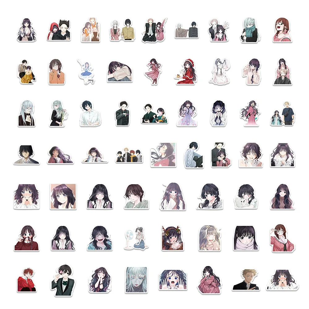 60PCS 향기로운 꽃이 꽃피우듯 위엄있게 피어나는 스티커 DIY 다이어리 폰케이스 핸드메이드 스크랩북 미적 스티커