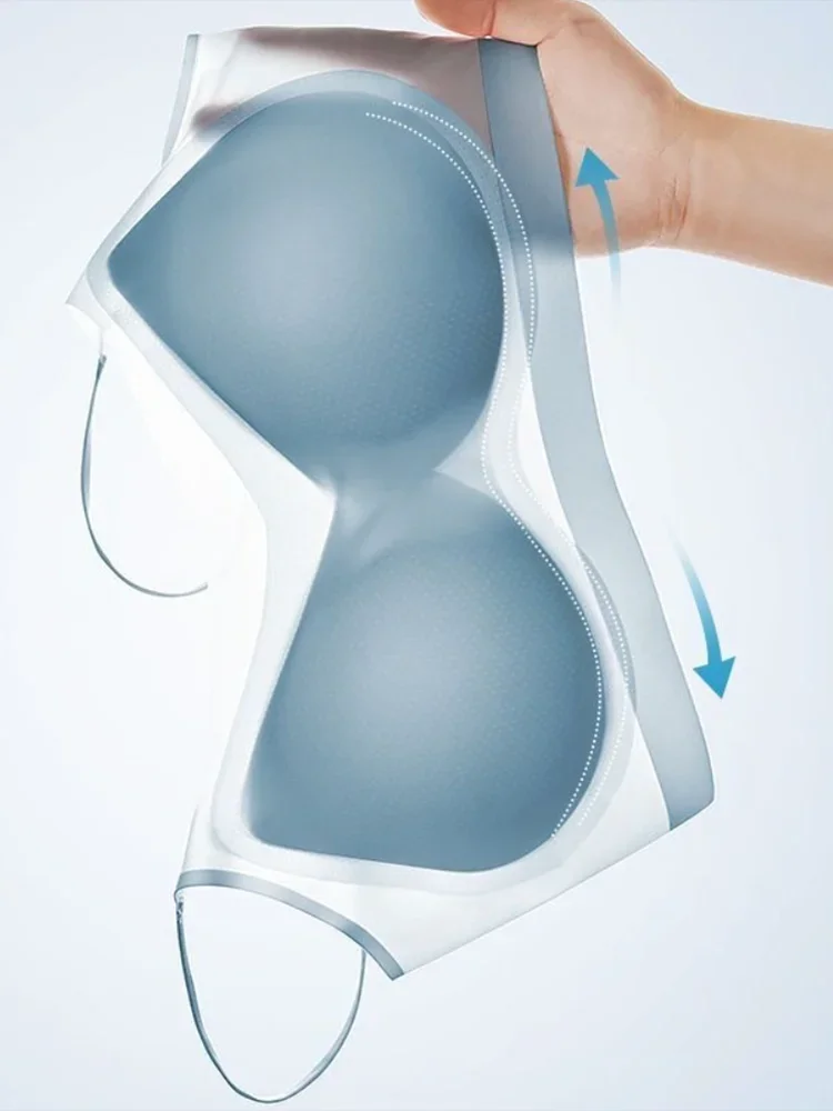 3Pcs Ultra-thin Bra Ice Silk Bra Woman Seamless M-4XL Girl Sports Girl Bra Solid Color Ladies Air Cooling Wireless Brassier 5