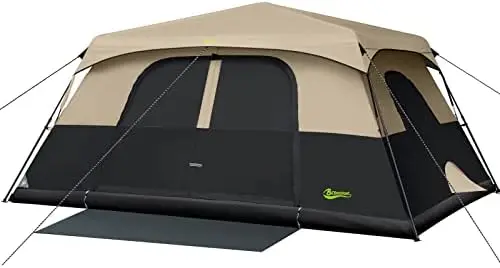 

Палатка с кабиной, на 8 человек/10 человек, палатка для кемпинга, водонепроницаемая и ветрозащитная, с сумкой для переноски, в течение 60 секунд