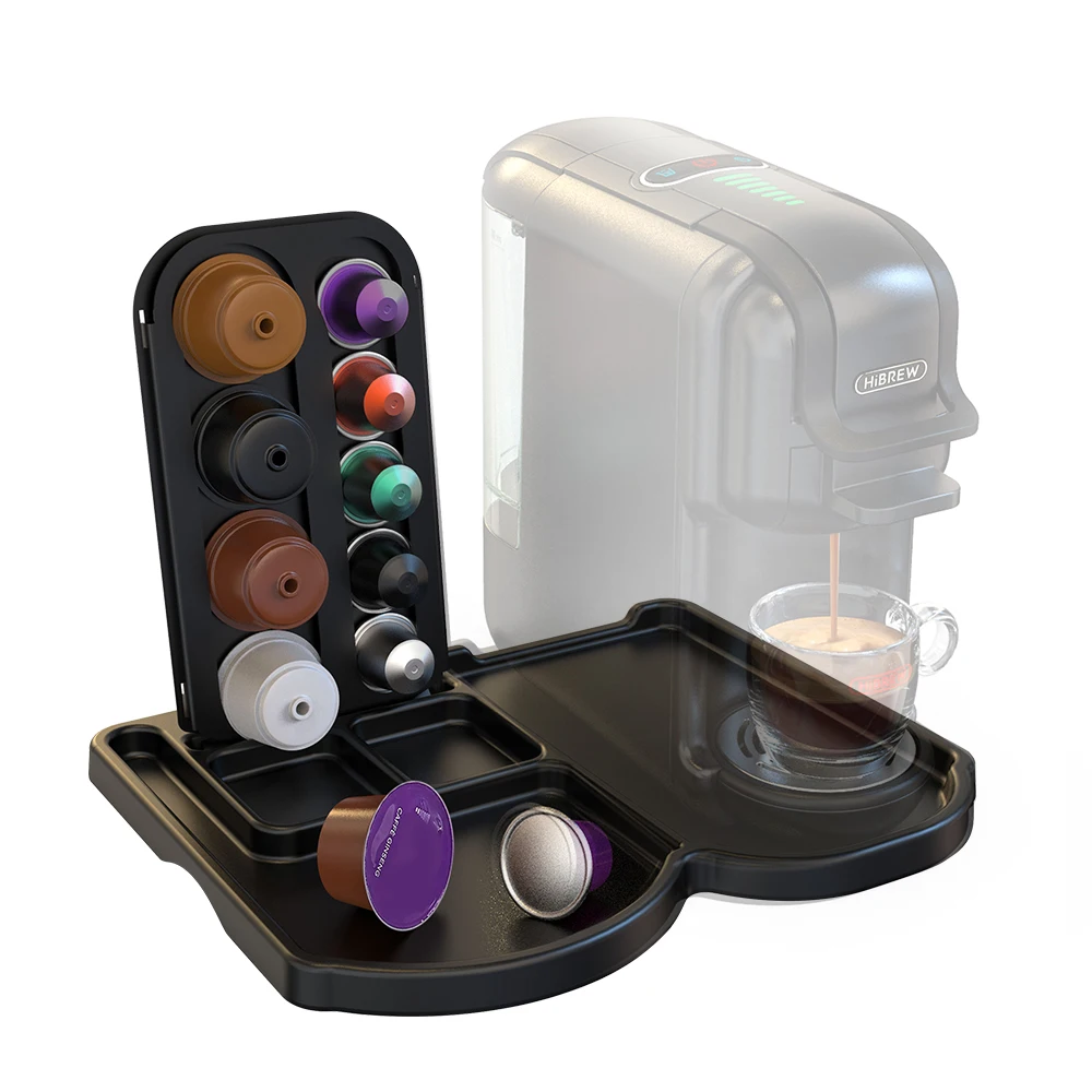 HiBREW Adsorbable Nespresso Dolce Gusto Capsule Storage Rack Coffee Machine Tray coffee capsule rack