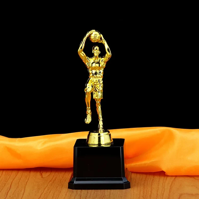 Customized Sports Plastic Trophy, PC Academy Sports Souvenirs Gold Awards Gold-plated Souvenir Craft Cup Trophy, Home Decor, 1Pc