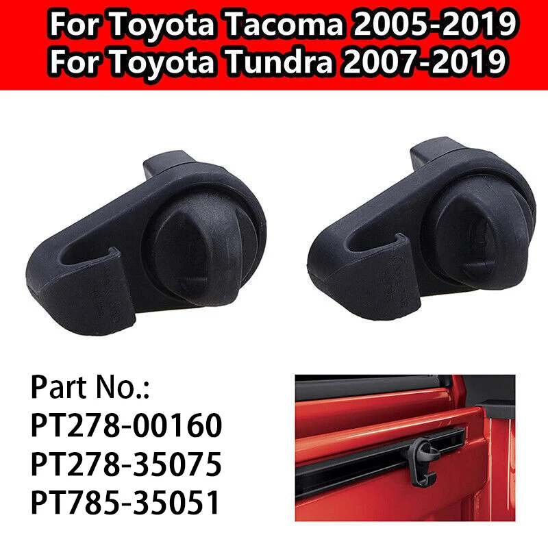 For Toyota Tacoma Mini Tie Downs Deck Rail Bed Rail PT278-00160 PT278-35075 PT785-35051 Car Bed Tie Downs with Hooks
