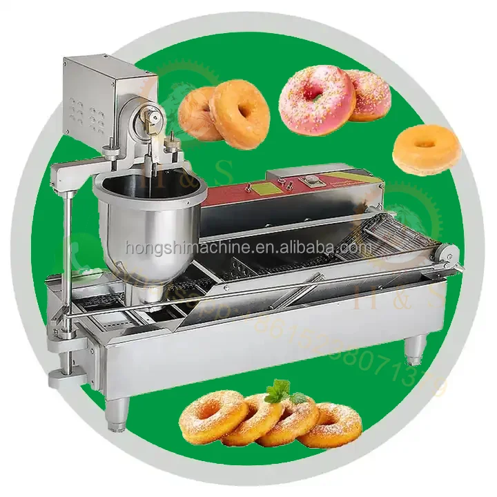 Electric Single Row Automatic 3 Moulds Donut Maker Fryer Machine Doughnut Maker With Timer Donut Making Machine cat shape keychain moulds silicone material perfect gift for hand making lover dropship