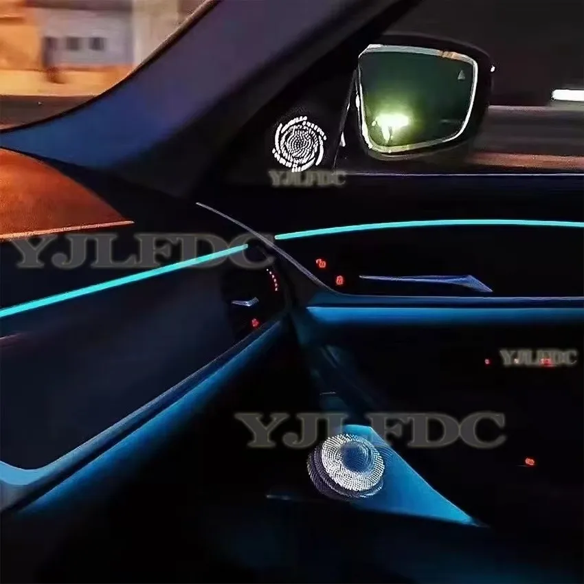 BMW G30 G38용 LED 스피커 커버, 자동차 미드레인지 트위터, 하이파이 음악 스테레오 혼, 앰비언트 라이트, 장식 개조, BMW 5 시리즈
