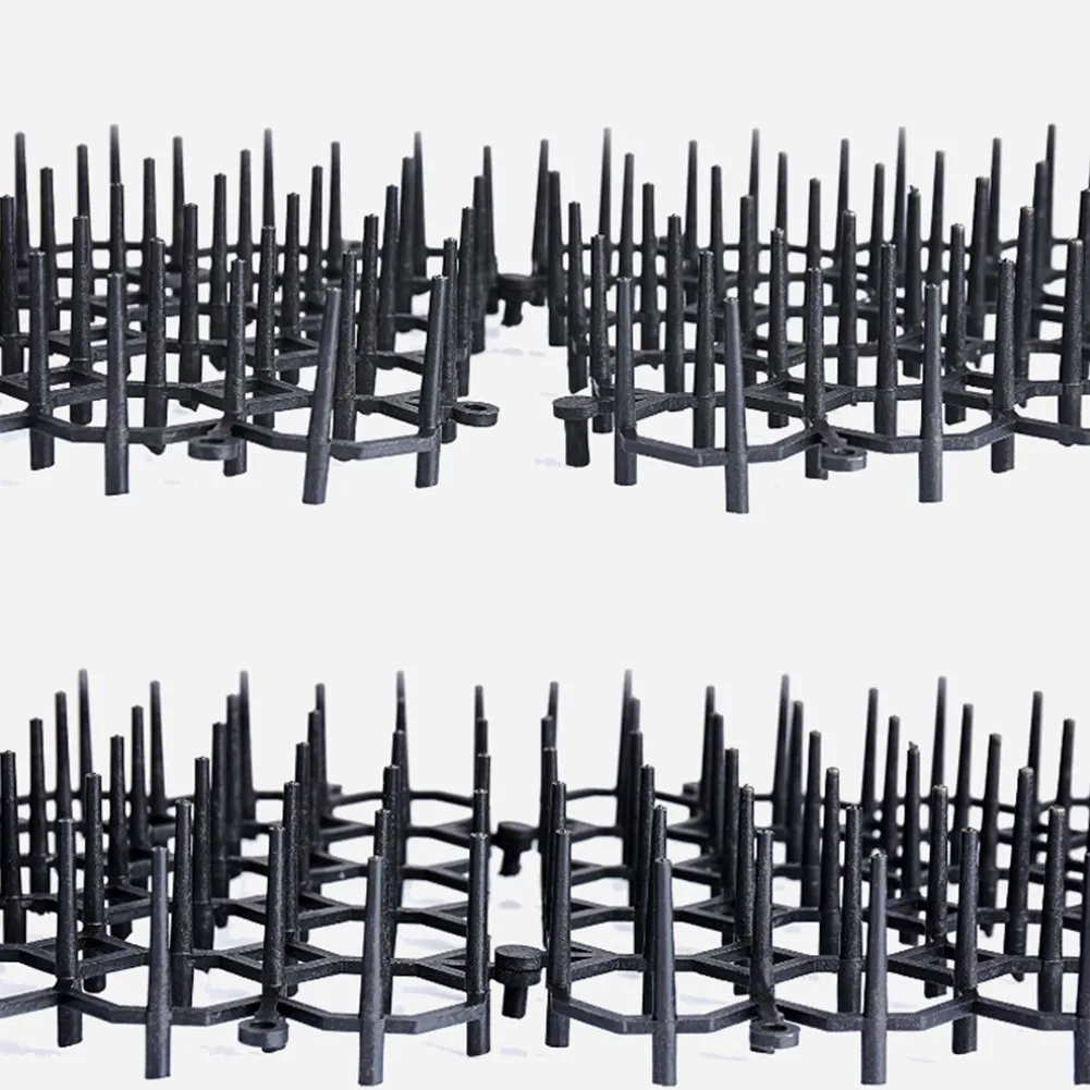 Garden Anti Cat Dogs Repellent Mat Prickle Strips 12PCS 200x155MM Safe Plastic Spike Thorn Cat Crates Gates Containment