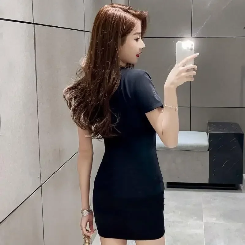 Professional Dress Receptio Hotel Catering Manager Work Clothes 2023 Suit Woman Summer Short-sleeved Temperament Goddess Fan