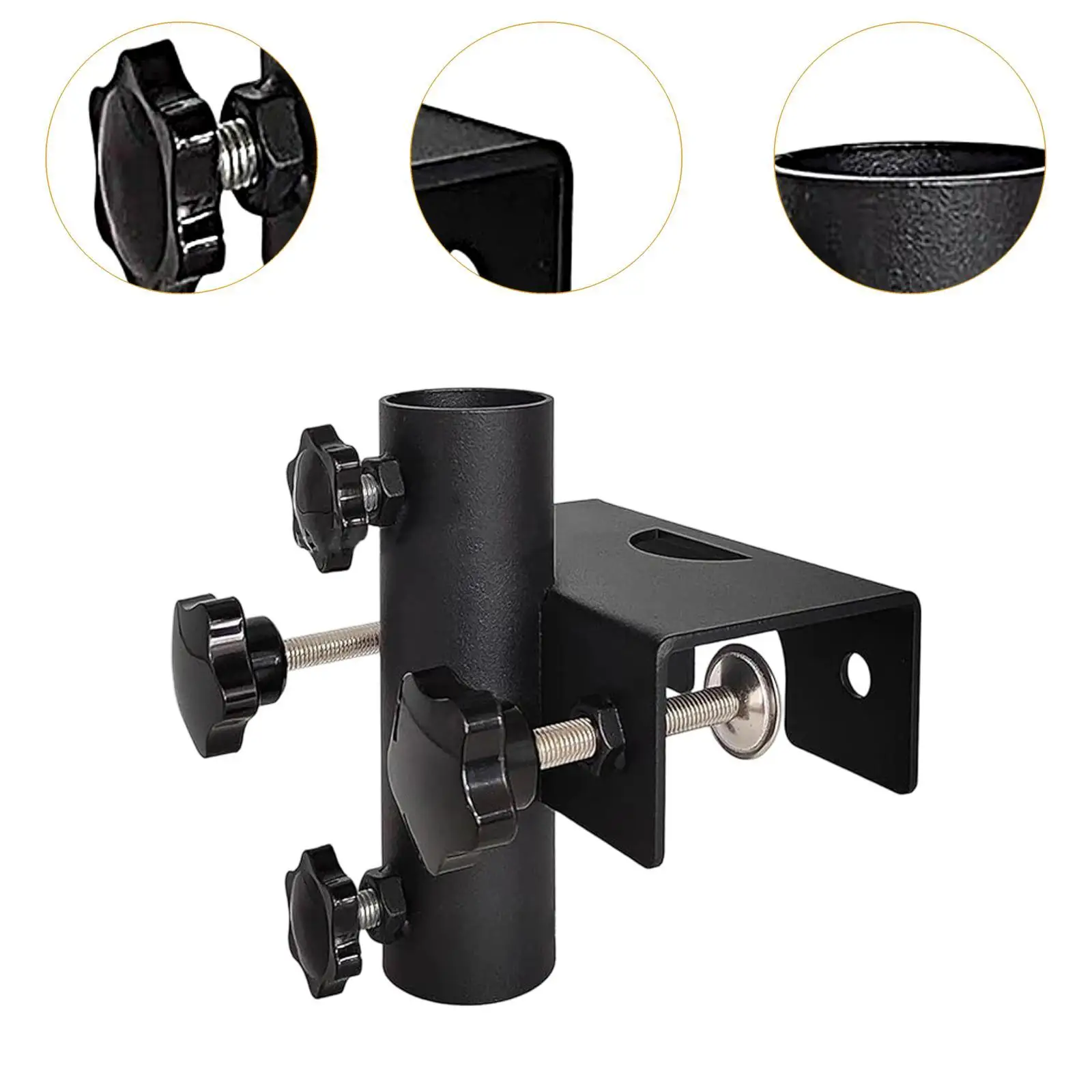 Patio Umbrella Holder Easy to Install Fixed Clip for Garden Fence Balcony