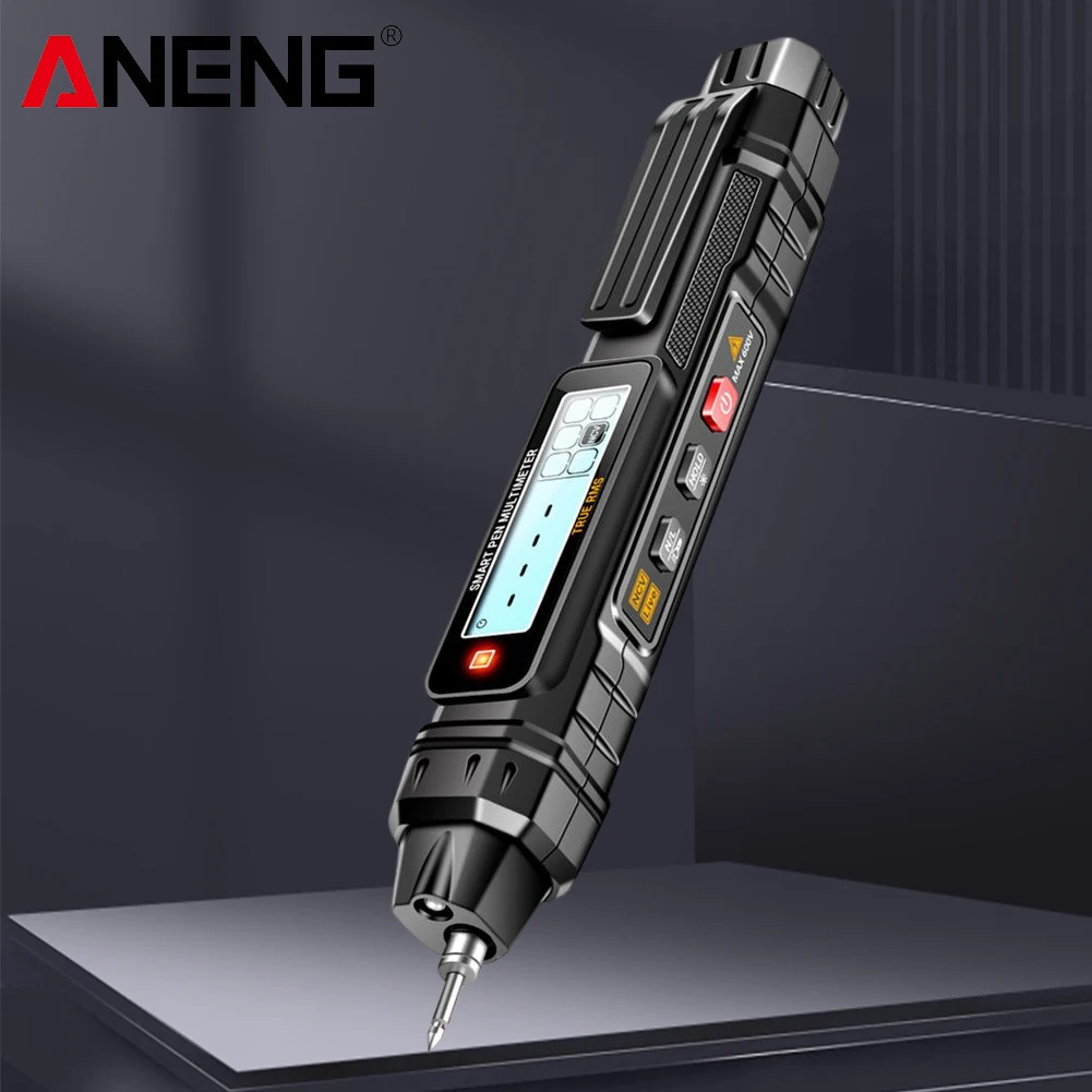Digital Multimeter Multimeter Tester Voltage Meter Tester Analog Multimeter A3005 Multifunctional Pen Meter 4000 Counts AC/DC Voltage Ohm Diode Tester Non-Contact Measurement Tool