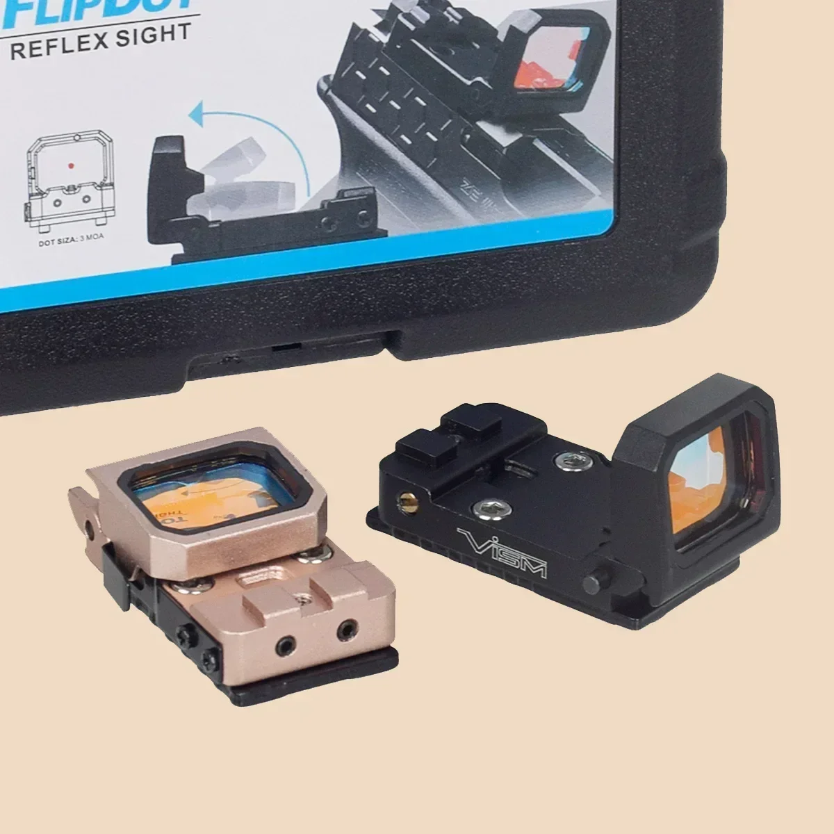 Red Dot Reflex Sight for Hunting with Flip Up Lens