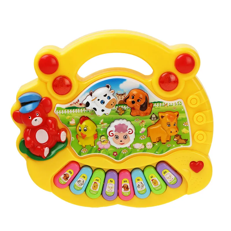 Farm Animal Sound Kids Piano Music Toy Musical Animals Sounding Keyboard Baby Playing Type Instruments | Игрушки и хобби
