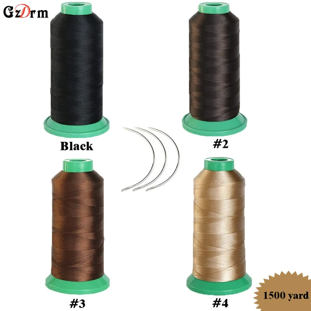 Nylon Bonded Weaving Thread High Strength Nylon Weaving Thread For Sewing  Hair Extensions Wigs