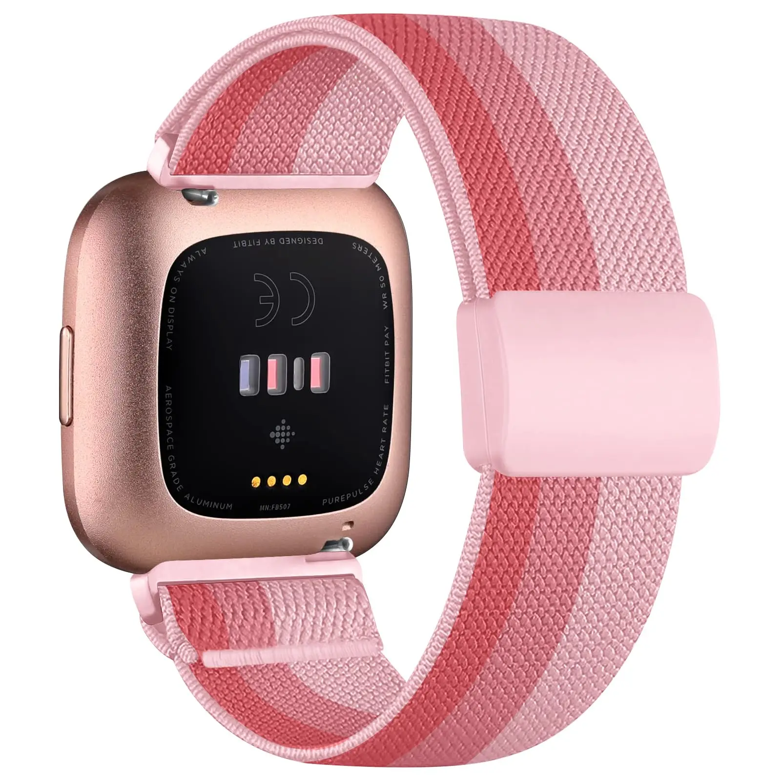 Gradient Color Woven Magnetic Buckle Band - Stretchy Sport Band