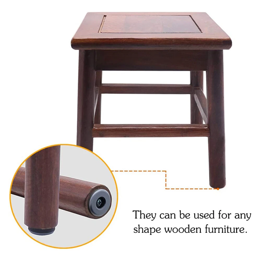 20 Stück Möbelgleiter mit Schrauben PTFE für Sofa, Bett, Tisch, Couch, Esszimmerstühle, robuste Möbelfüße – Detail 7