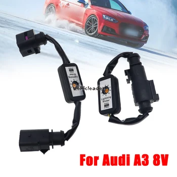 2Pcs Dynamic LED Taillight Add-On Module Cable Wire Harness Turn Signal Indicator Left & Right Black Tail Light For Audi A3 8V 1