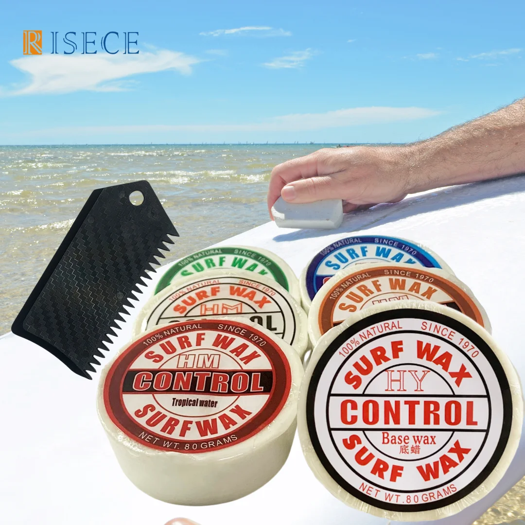Surf Skateboard Wax SUP Surfing Wax base/cool/cold/tropical/warm water with Comb