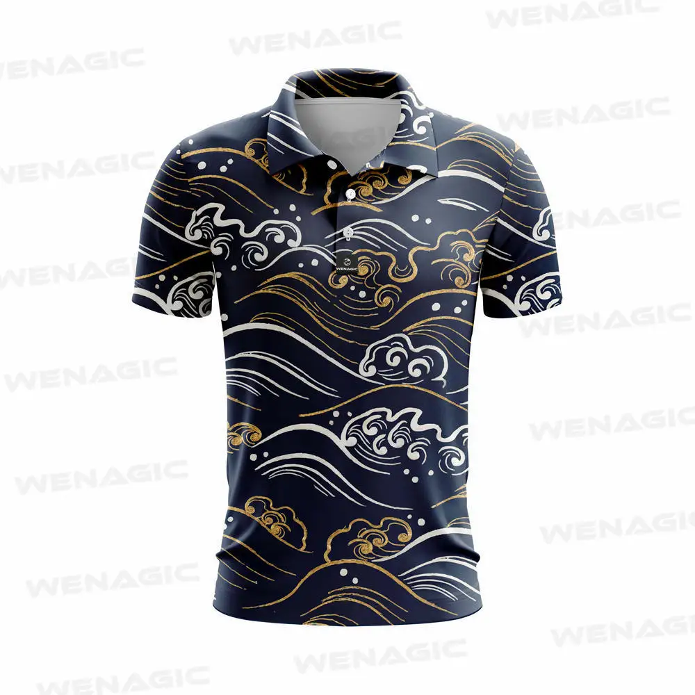 Summer Fashion New Short Sleeve Golf Apparel Men's POLO Shirt T-Shirt Top Table Tennis Clothes Outdoor Sports Casual T-Shirt