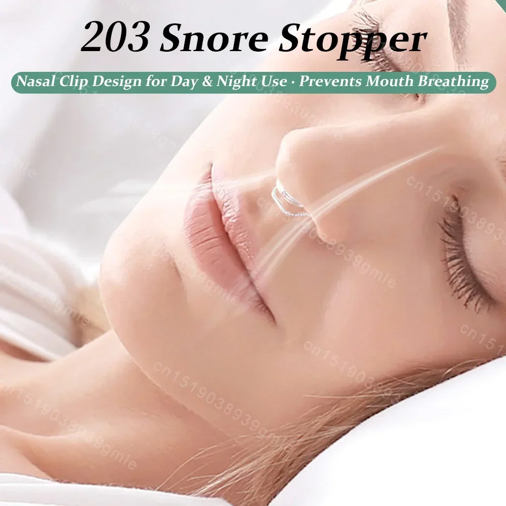Nose Clip Anti Snoring Device Stretch and Rebound Night Sleep Anti Open Mouth Anti Snoring Physical Close Mouth