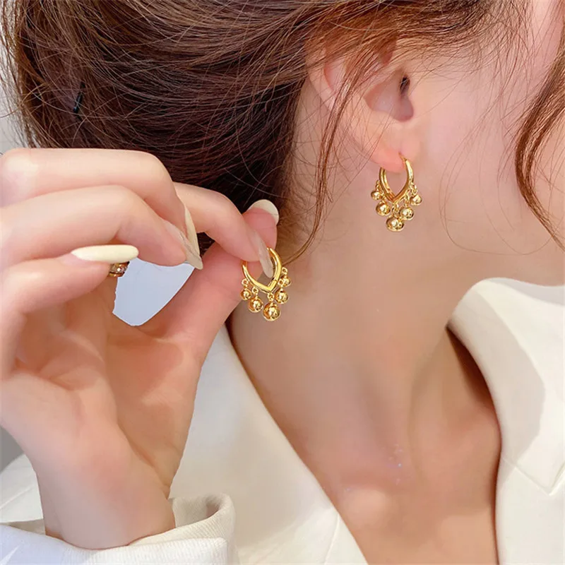 Stainless Steel Hoop Earrings for Women European and American