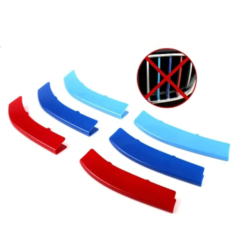 Grille sticker 3pcs/lot Car Grille Network Decor Trims Grill Sticker For BMW E46 F30 E90 3 Series Car Style BMW Grille Sticker Accessories