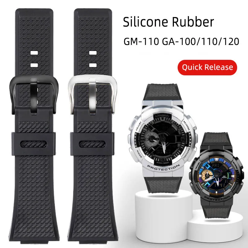 Gomma Siliconica Sportiva Per Casio G-Shock Gm-110 Ga-100/110/120 Ga-700 Gd-100 Gal-100 Cinturino Per Orologio Serie Gw-8900 Bracciale Da Uomo