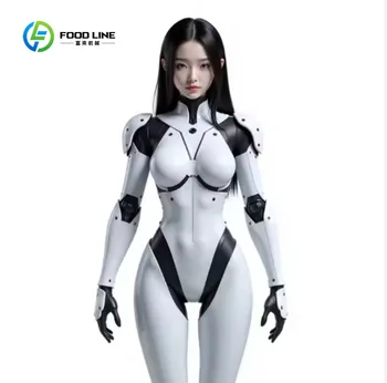 Robot Umanoide Bionico Personalizzato con Pelle in Silicone, Espressioni Ricche e Movimenti Corporei, Robot per Reception