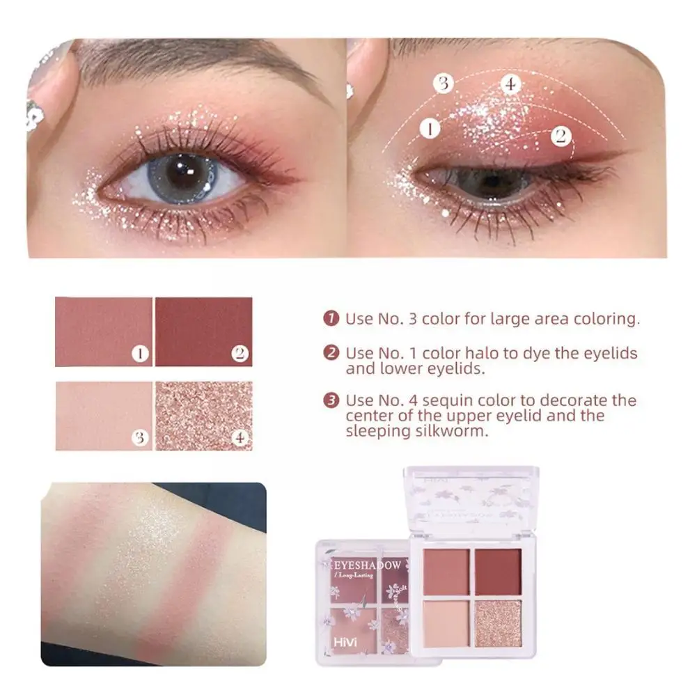 Makeup Sets Lace Vintage Angel Glitter Eyeshadow Palette Set Make Up Eyeshadow Kit Box Highlight Glitter Blush Make Up Set