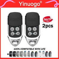 For LIFE FIDO 2 FIDO4 FIDO2 VIP2 VIP2R VIP4 VIP4R STAR BRAVO 2 4 Garage Door Remote Control Gate Opener 433.92MHz Rolling Code 1