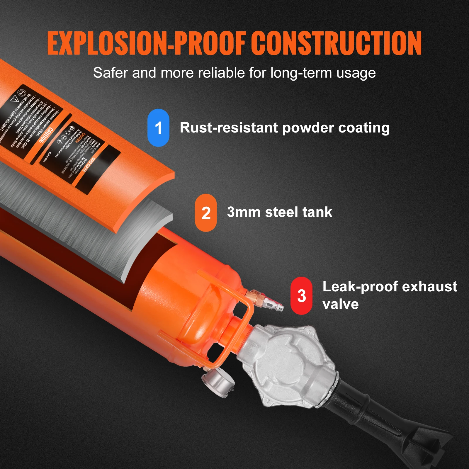 SucceBuy Tire Bead Seater 8L/9L Air Tire Bead Blaster Handheld & Portable Inflation Tool for Truck Car Tractor Repairs tire bead seater