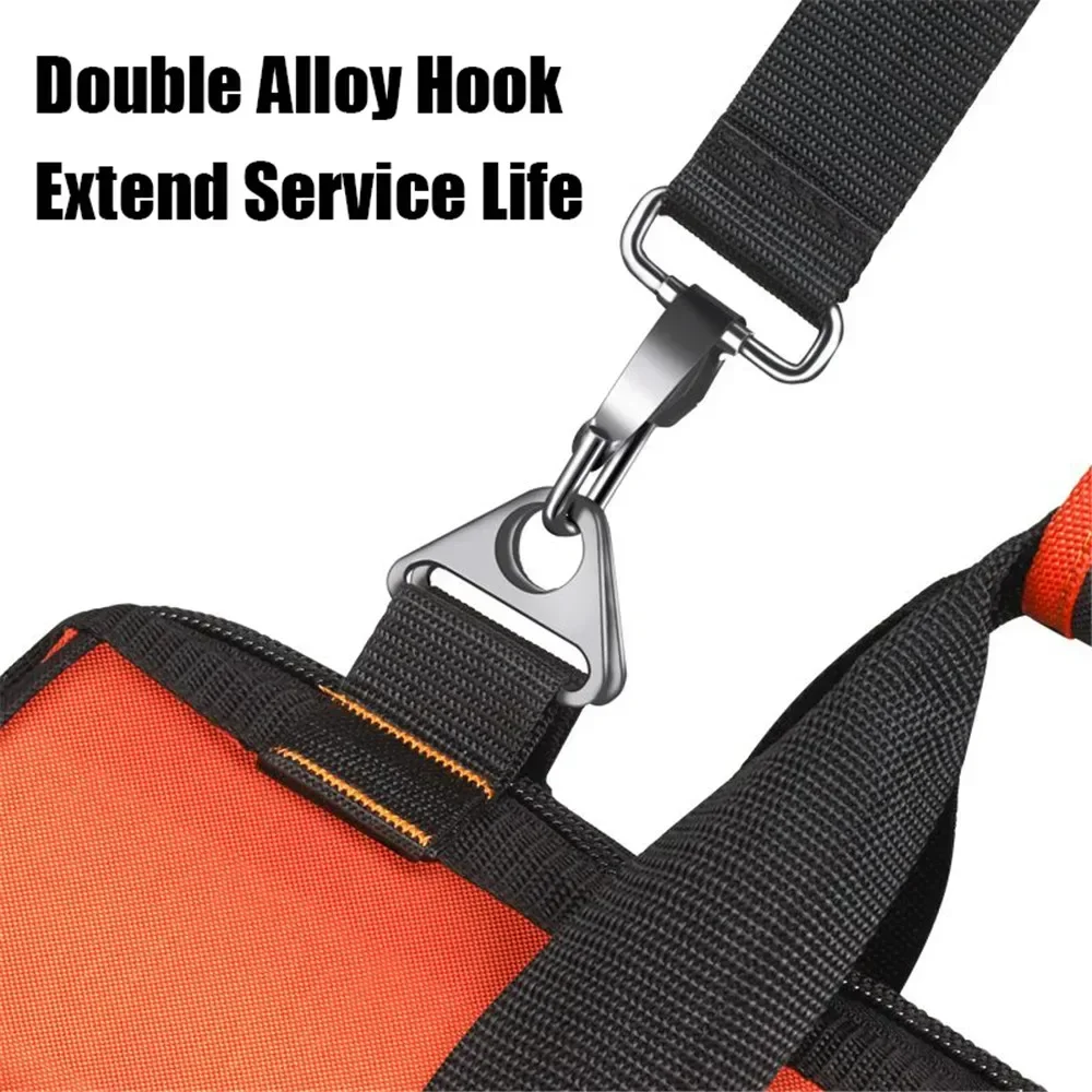 New Multi-Function Heavy Duty Canvas Tool Bag Oxford Cloth Electrician Multi Pockets Waterproof Storage Work Bag Tools Organizer