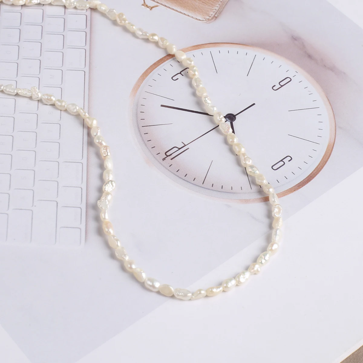 Natural Pearl Two-Sided Light Beads Exquisite Shape Elegant Appearance for DIY Jewelry Making Handmade Bracelet Necklace