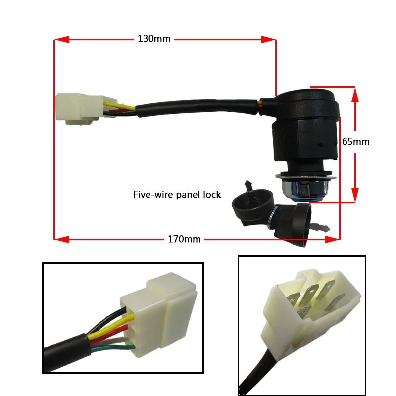5-Pin Diesel Generator Ignition Key Switch – For Apollo Power, ETQ, Changfa, Xingyue – Sigma 398224
