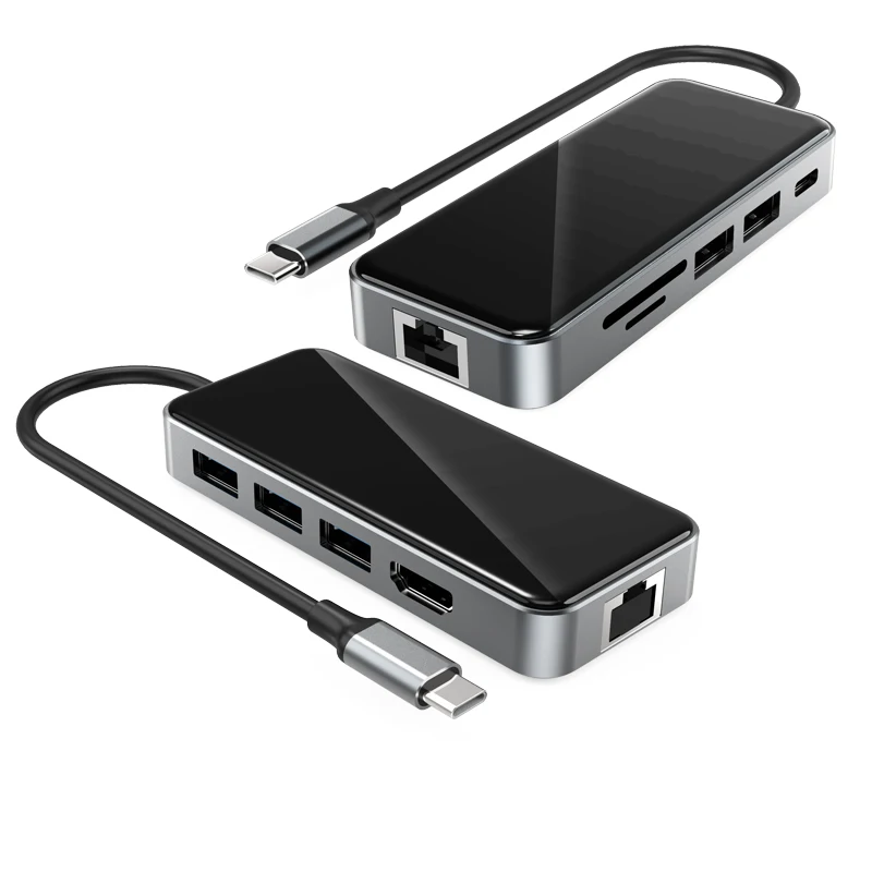 AIRSKY Docking Station USB C to 4K 60HZ PD 100W RJ45 Ethernet AUX HDMI Adapter Hub for Nintendo Switch Steam Deck Game Consoles