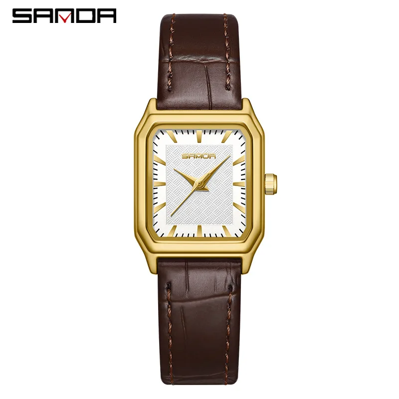 SANDA 1121 Fashion elegant Mini women's Water Resistant Quartz Movement Business Women New Arrival Analog Wrist Watch Hands 2