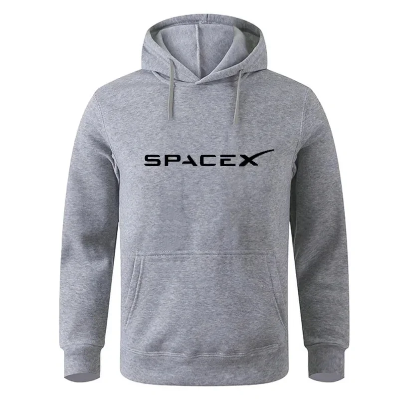 Men's Hoodies Space X Print Sports Fitness Sportswear Sweatshirts Loose Hip Hop Style Fashion Women Trainning Exercise Sweaters