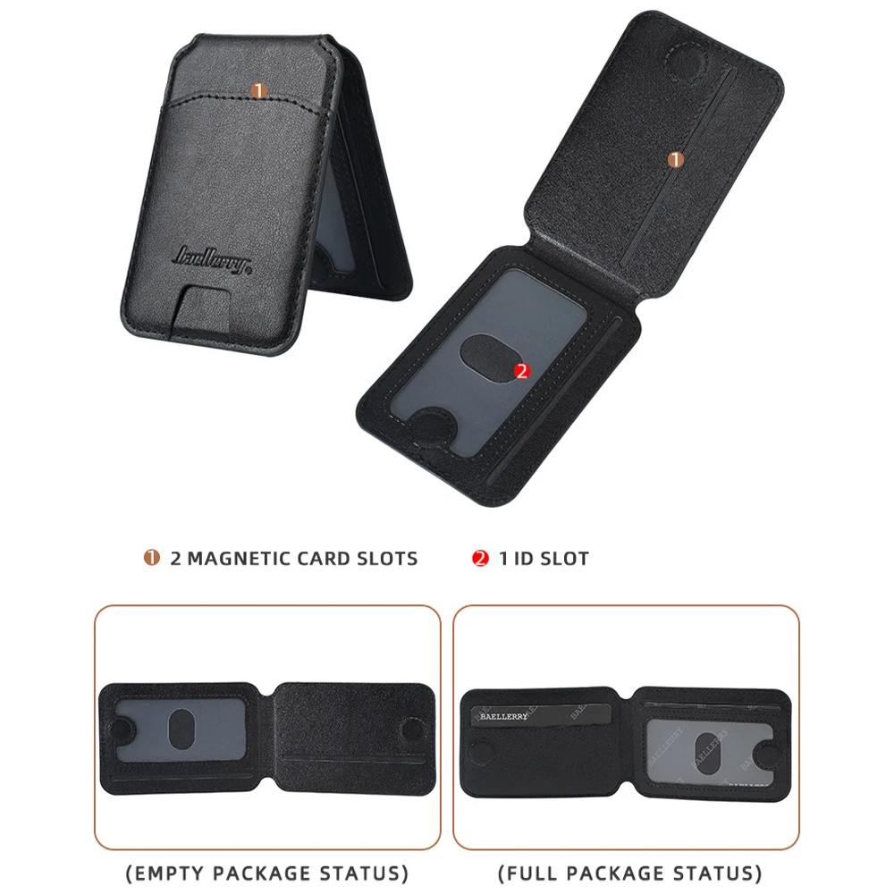 1Pcs/Baellerry Multifunctional Card Holder, Phone Stand and Card Holder Two-In-One, Can Hold Cards and Coins, Frees Hands, Practical and Creative Gift