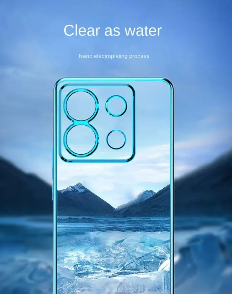 Ultra-Thin Electroplating Transparent Shockproof Silicone Case