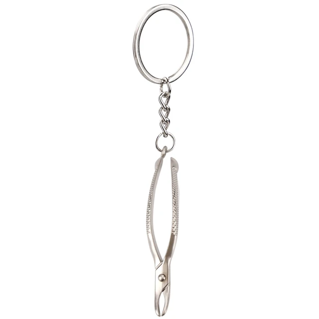 Portachiavi Dentista - Acciaio Inox - Regalo Per Igienisti, Studenti O Appassionati - Diametro 3 Cm - Foto 11