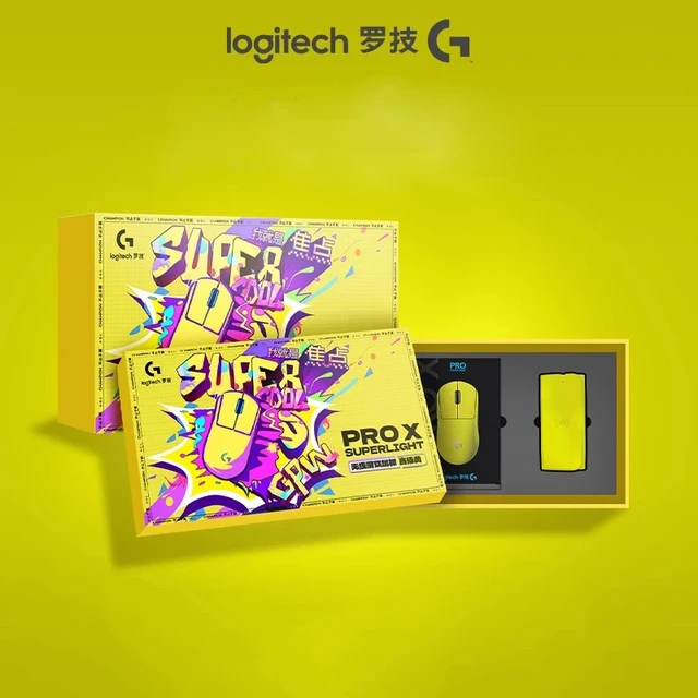 New Original Logitech G PRO X SUPERLIGHT Yellow Wireless Gaming 