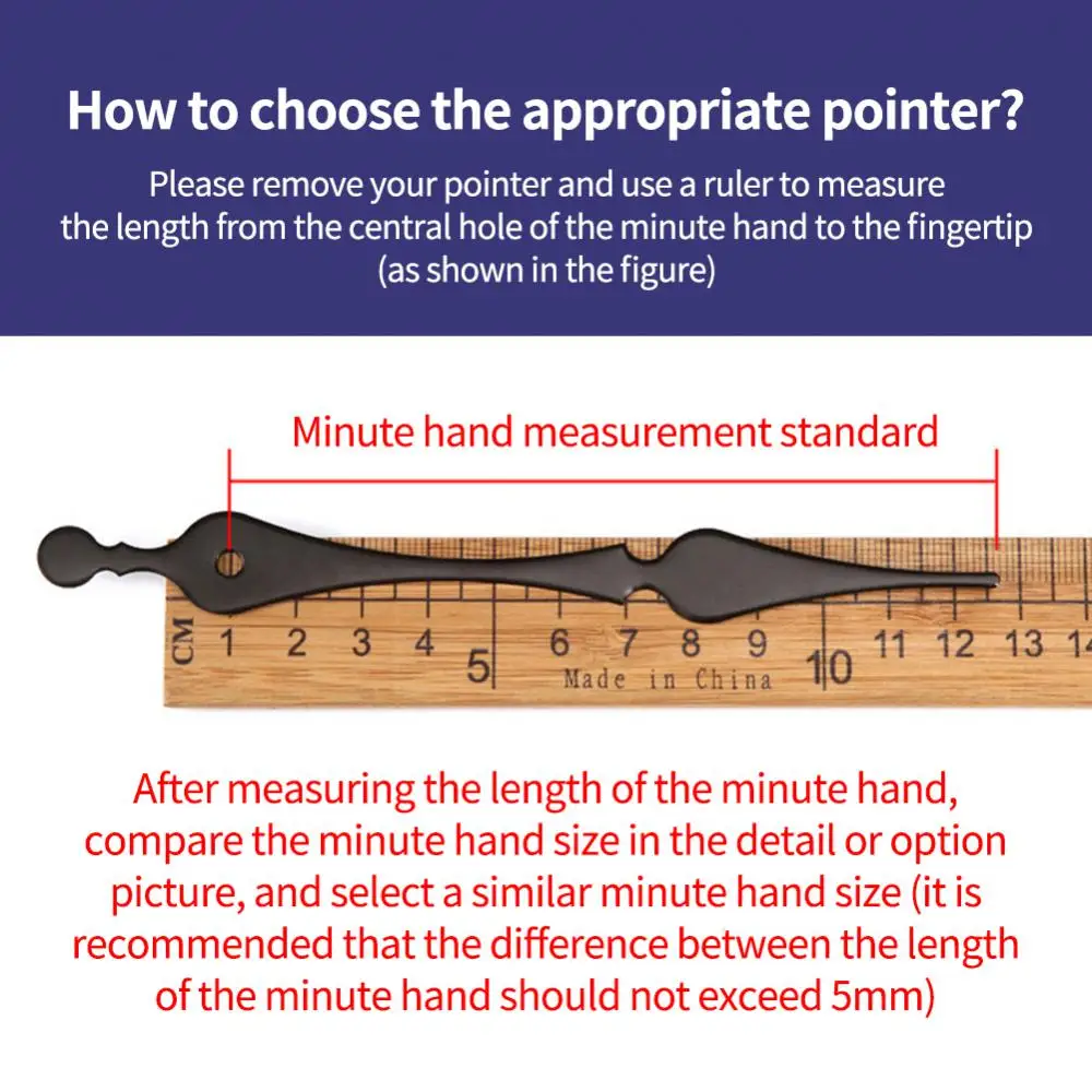 Description Picture 3 of item1~8PCS Quartz Silent Wall Clock Mechanism Central Movement Kit For Machinery Watch Table Sweep Timepiece Clockwork